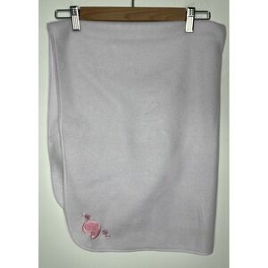 Wonder Kids Purple Baby Blanket With Hearts Polyester Lovey